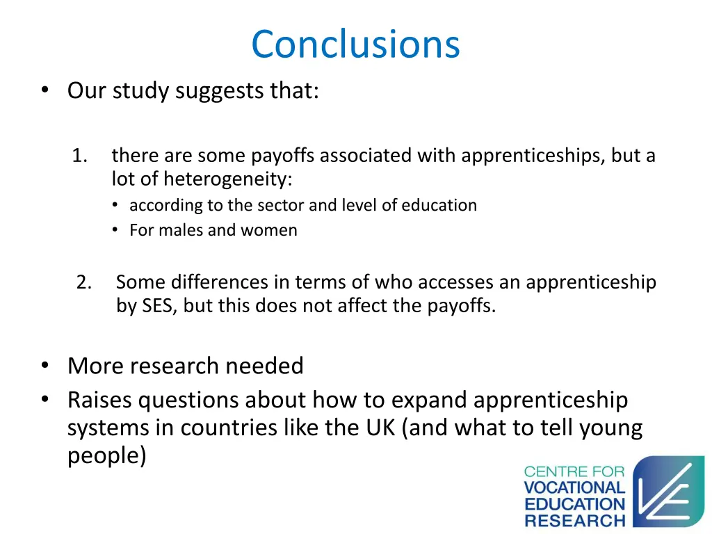 conclusions
