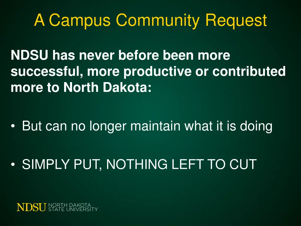 a campus community request 5