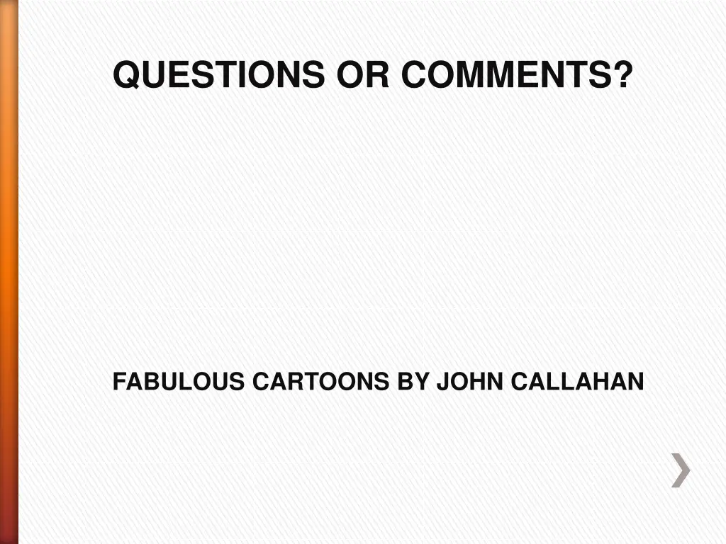 questions or comments