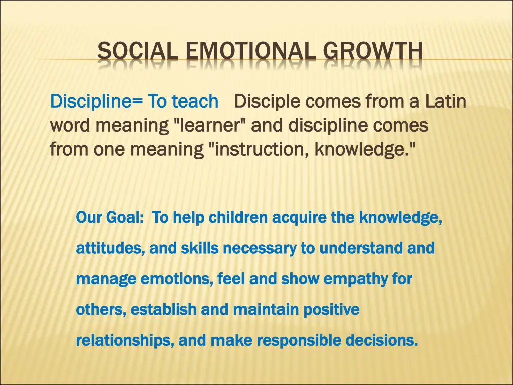 social emotional growth