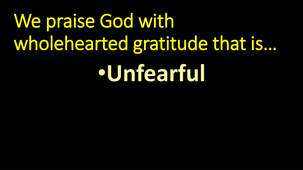 we praise god with we praise god with 1