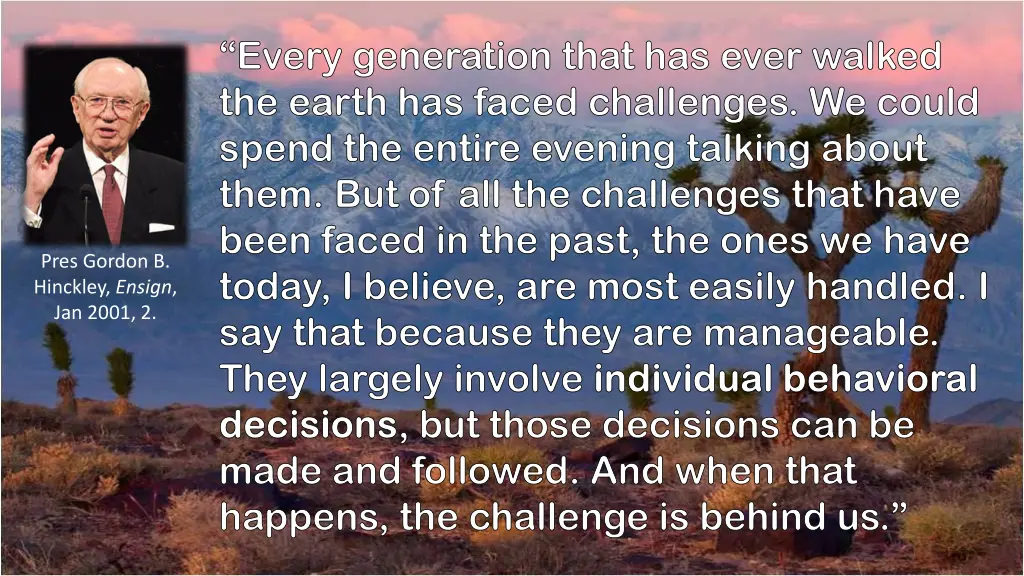 every generation that has ever walked the earth