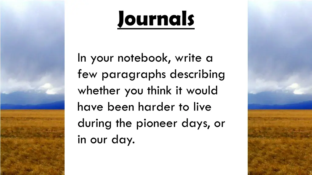 journals