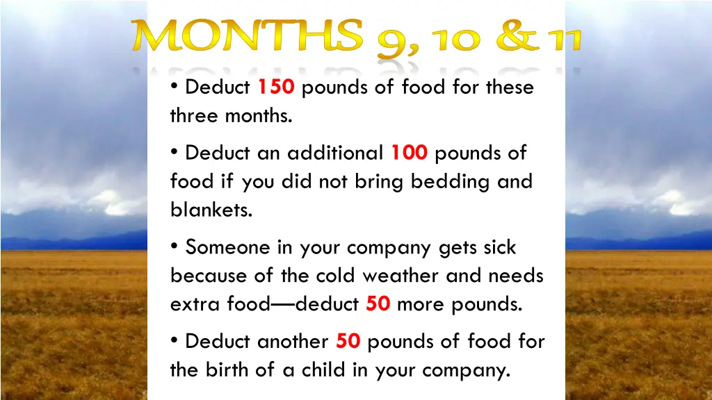 months 9 10 11 months 9 10 11