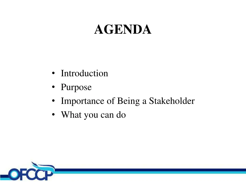 agenda