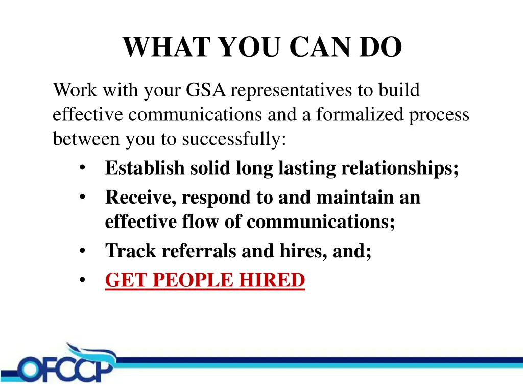 what you can do