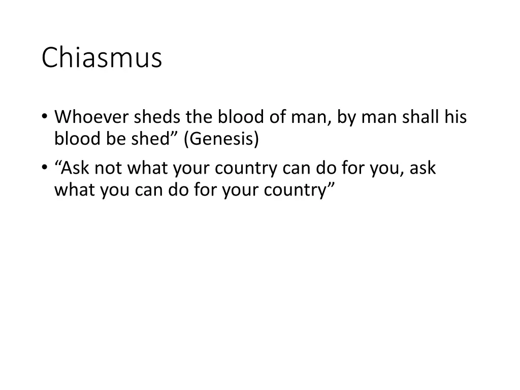 chiasmus 1