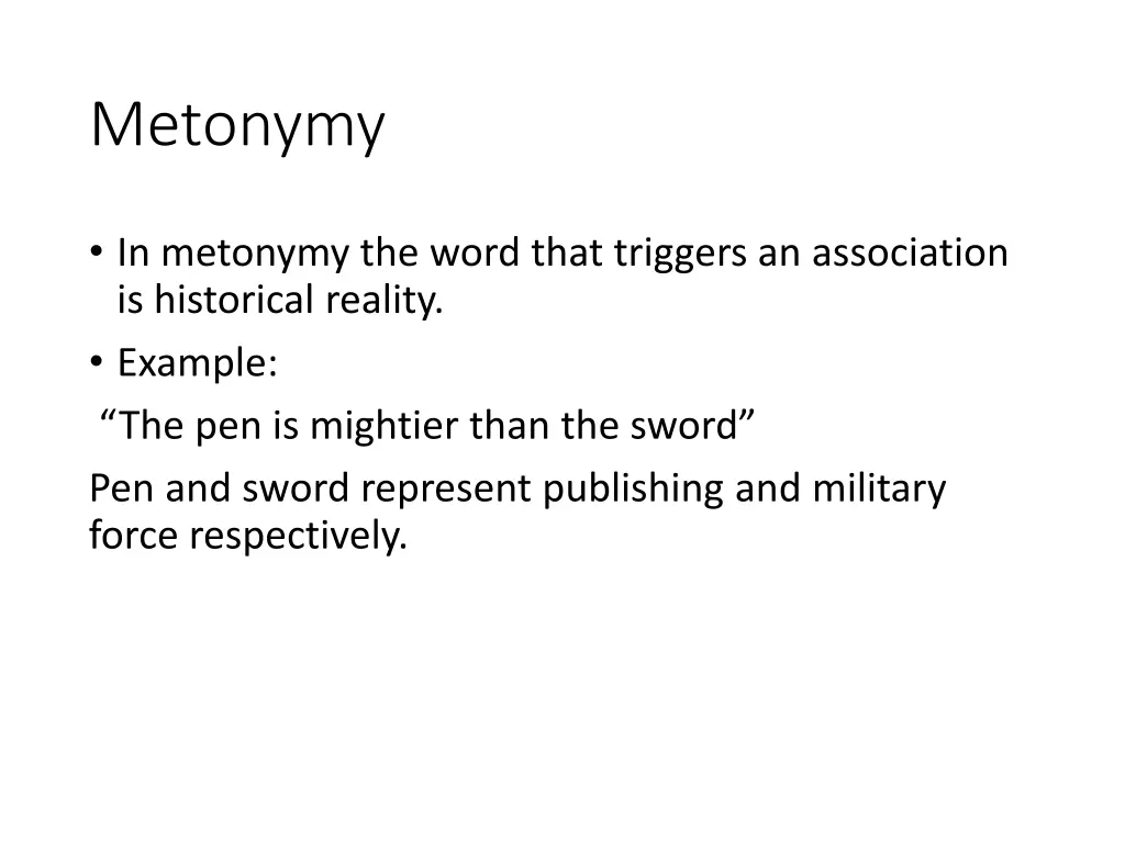 metonymy