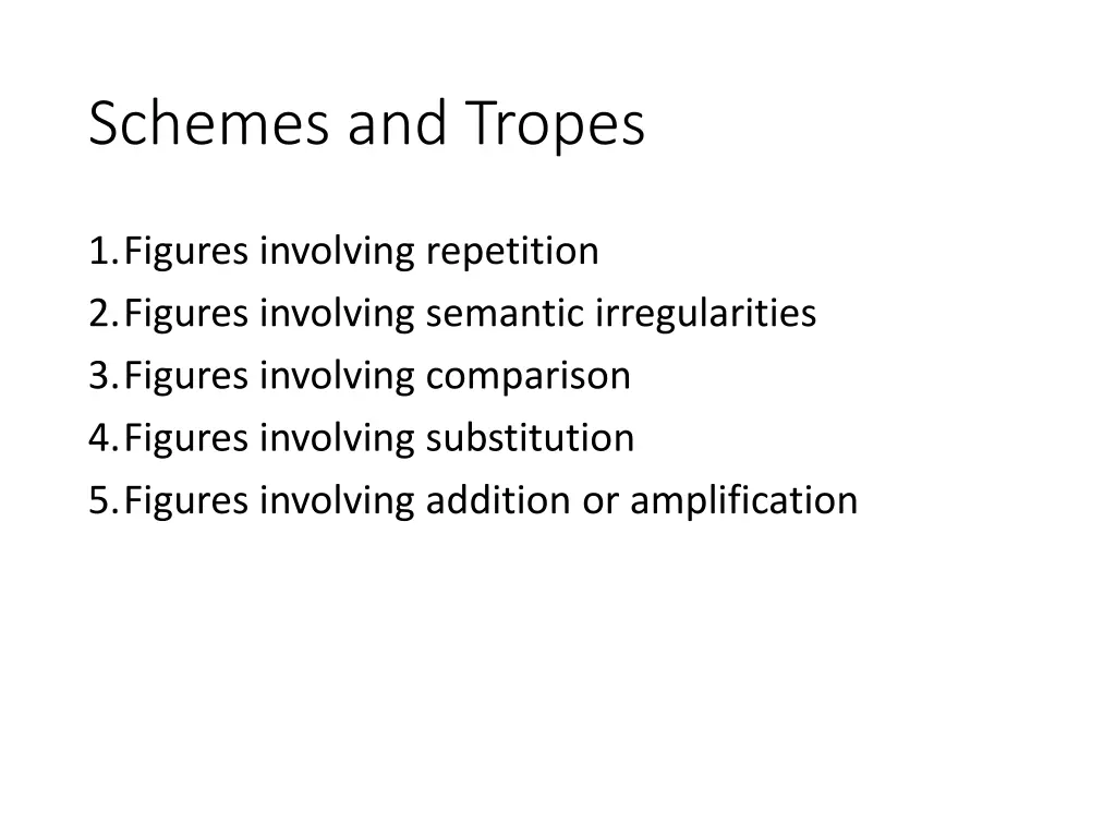 schemes and tropes 1