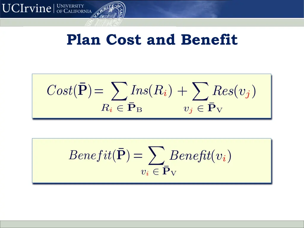 plan cost and benefit