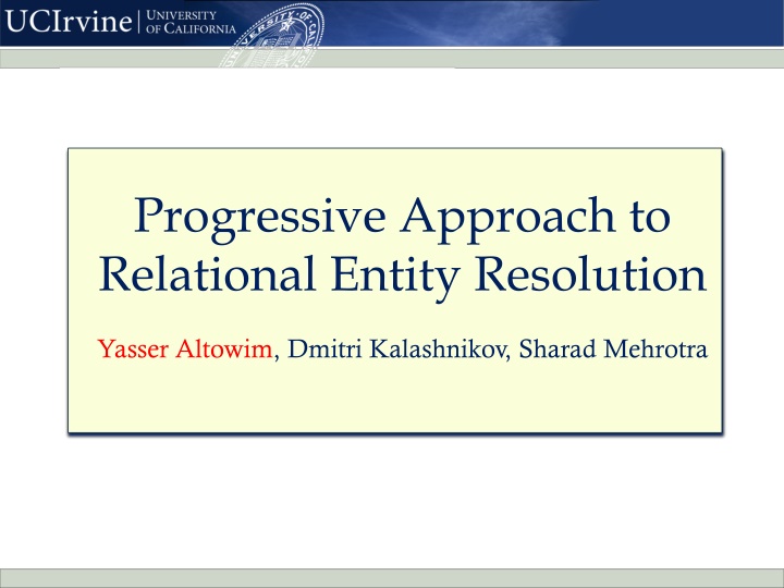 progressive approach to relational entity
