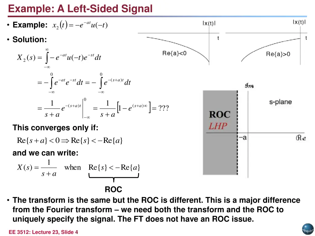example a left sided signal 2 e t x