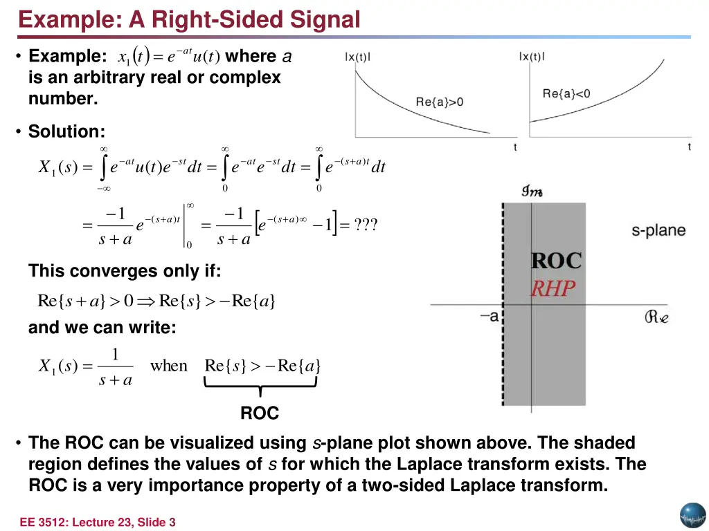 example a right sided signal 1 e t x