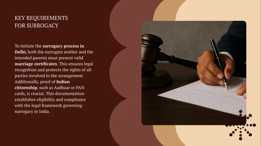 key requirements for surrogacy