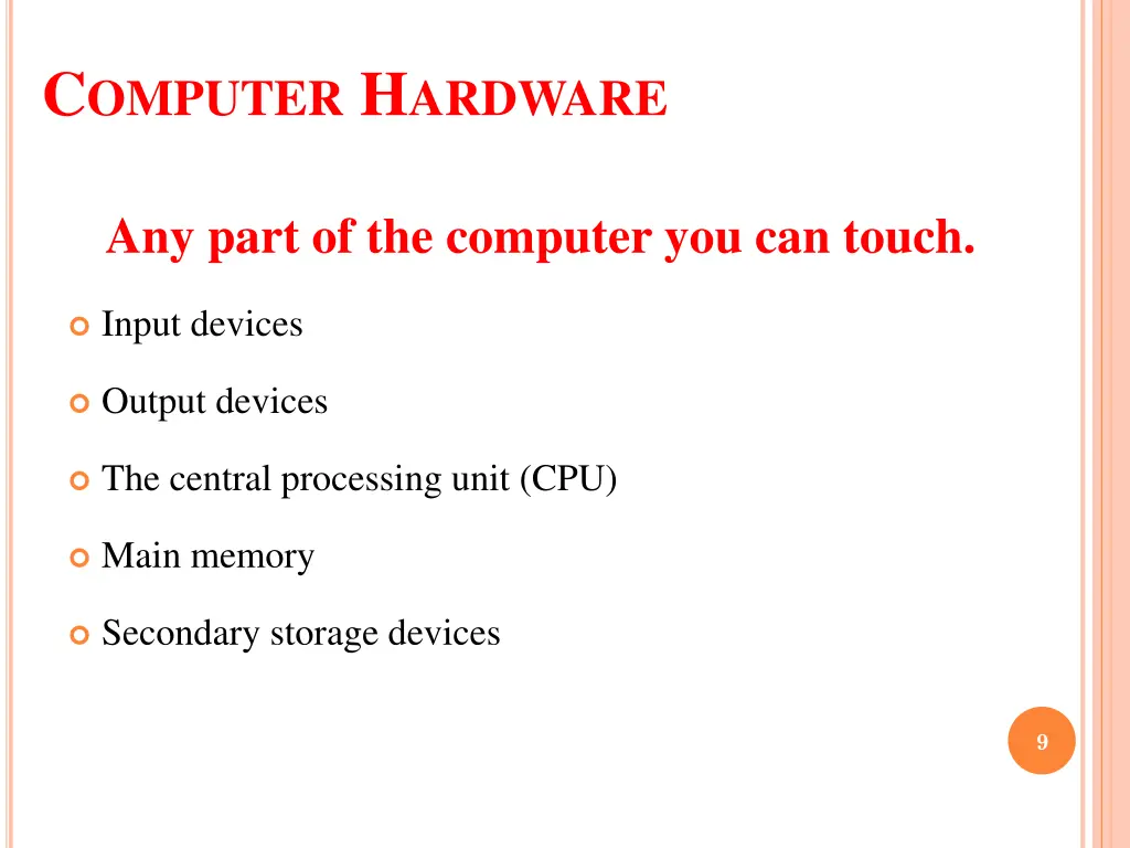 c omputer h ardware