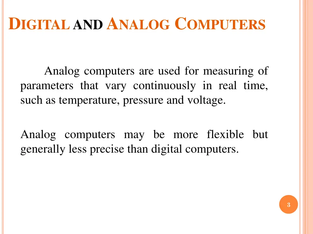 d igital and a nalog c omputers 1