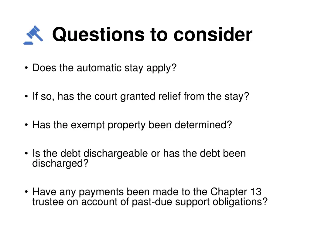 questions to consider 1