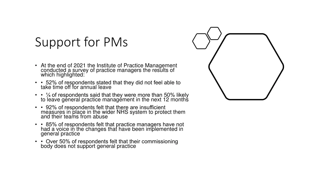 support for pms