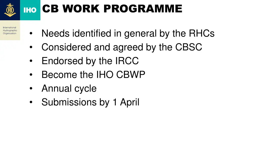 cb work programme 1