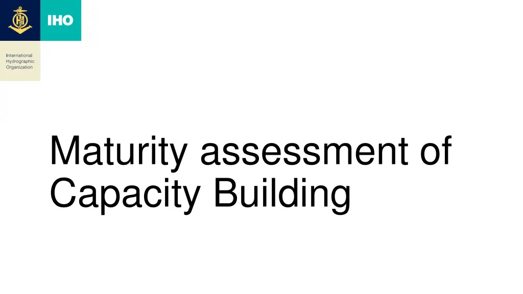 maturity assessment of capacity building