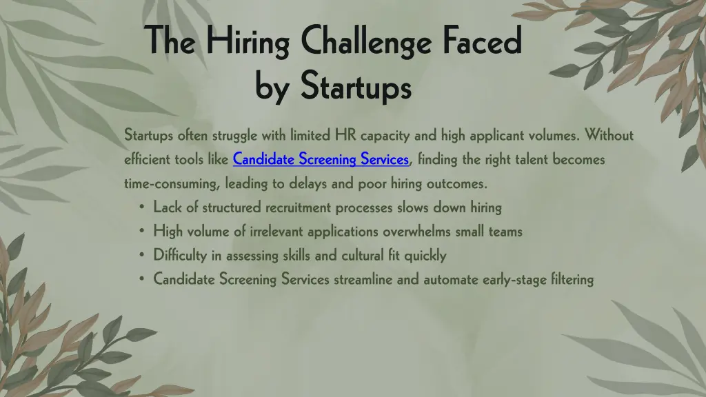 the hiring challenge faced by startups