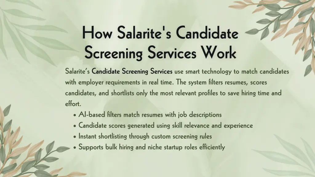 how salarite s candidate how salarite s candidate