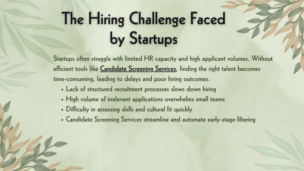 startups often struggle with limited hr capacity