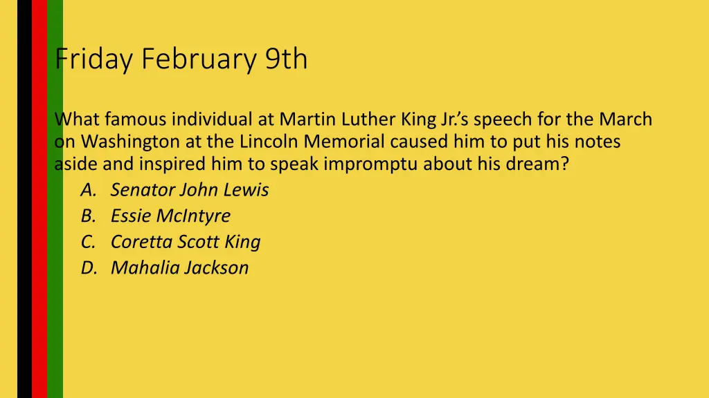 friday february 9th