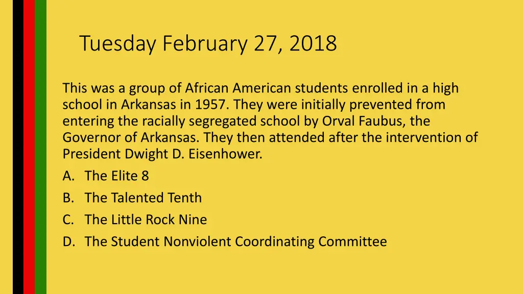 tuesday february 27 2018