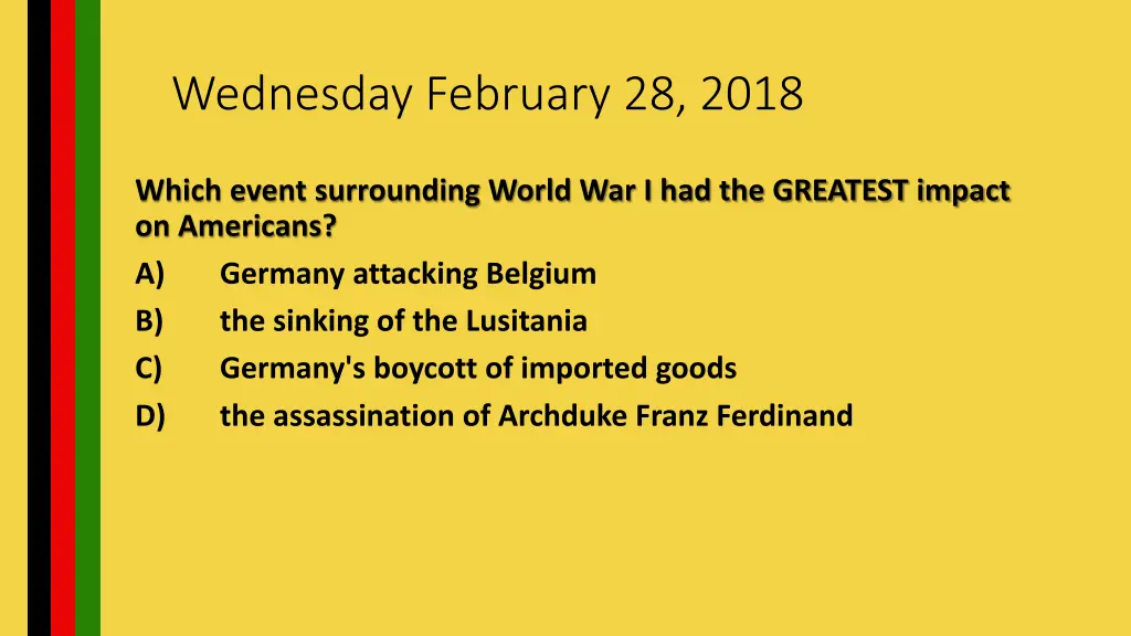 wednesday february 28 2018