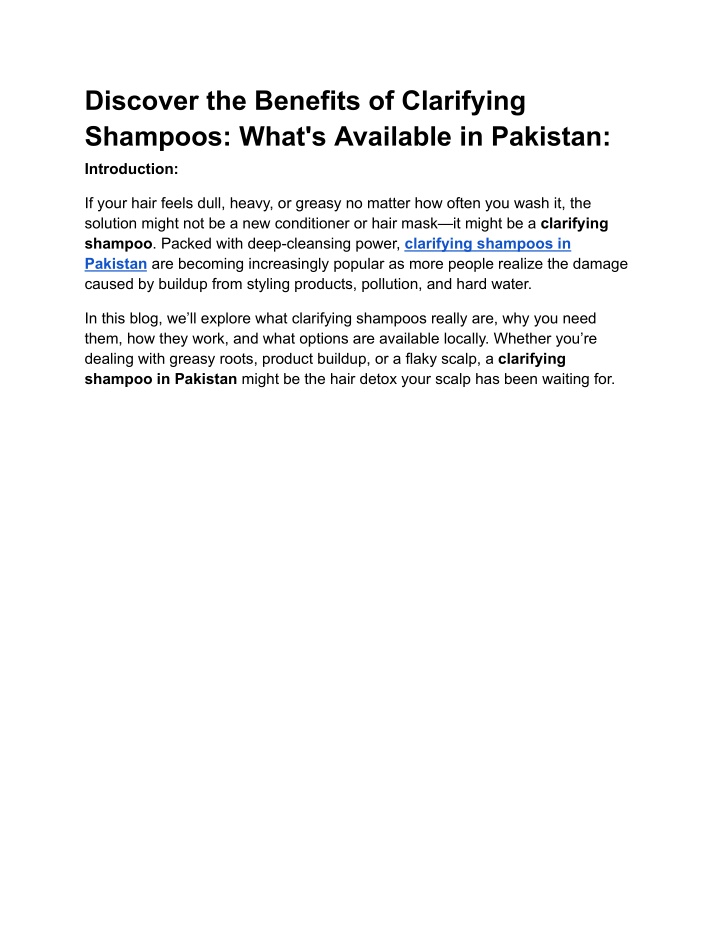 discover the benefits of clarifying shampoos what