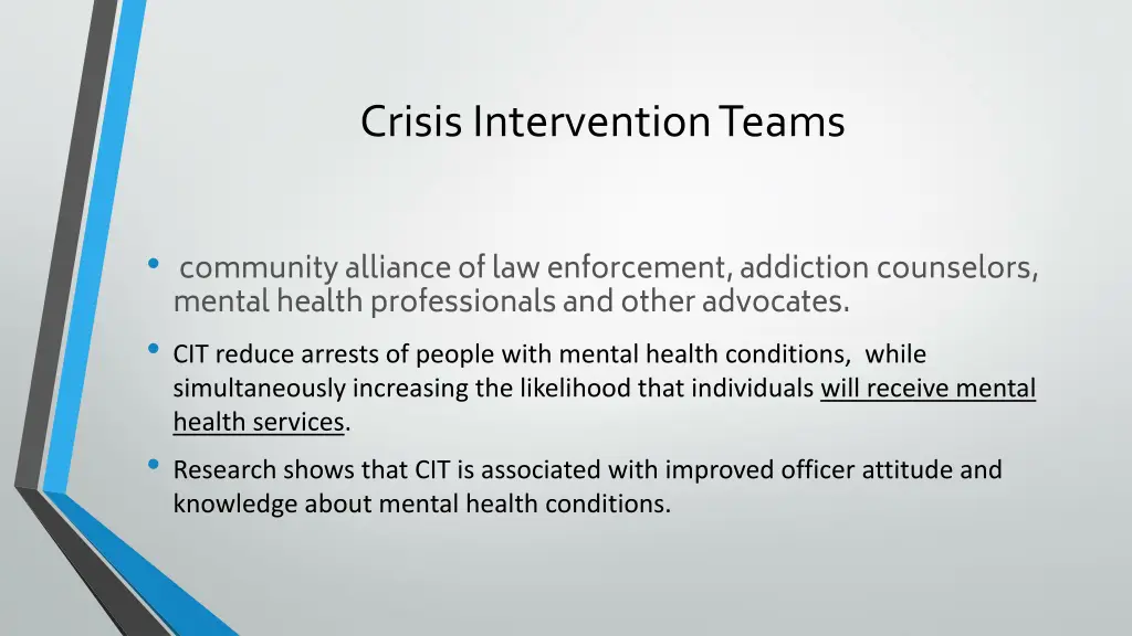 crisis intervention teams