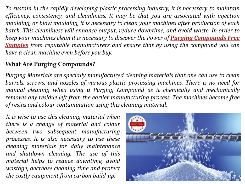 to sustain in the rapidly developing plastic
