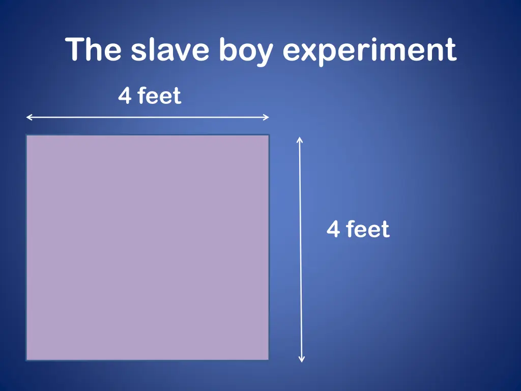 the slave boy experiment 1