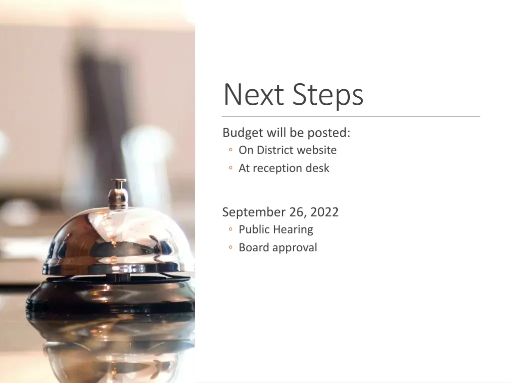 next steps