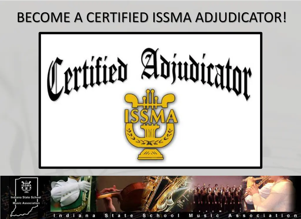 become a certified issma adjudicator