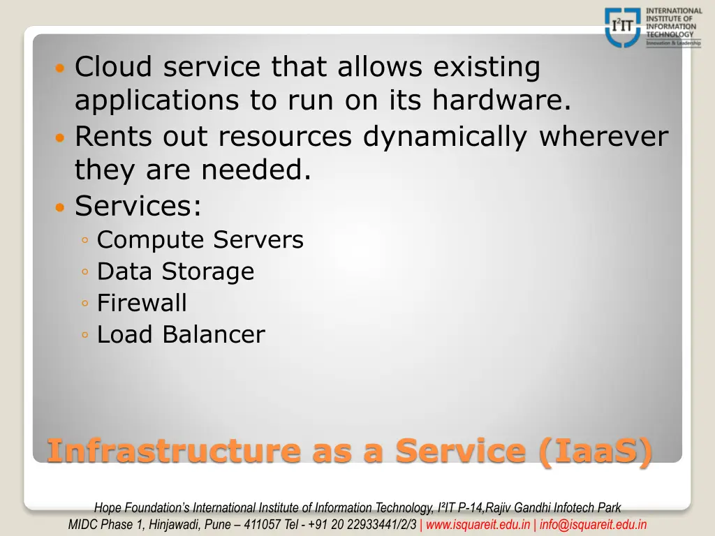 cloud service that allows existing applications