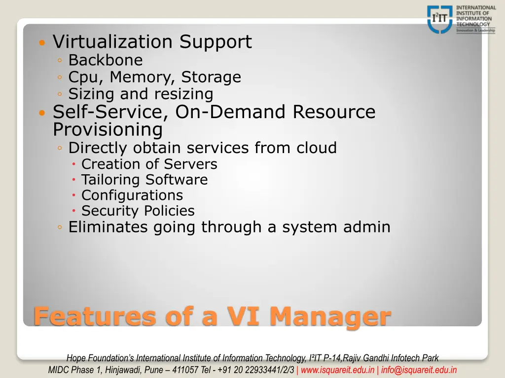 virtualization support backbone cpu memory