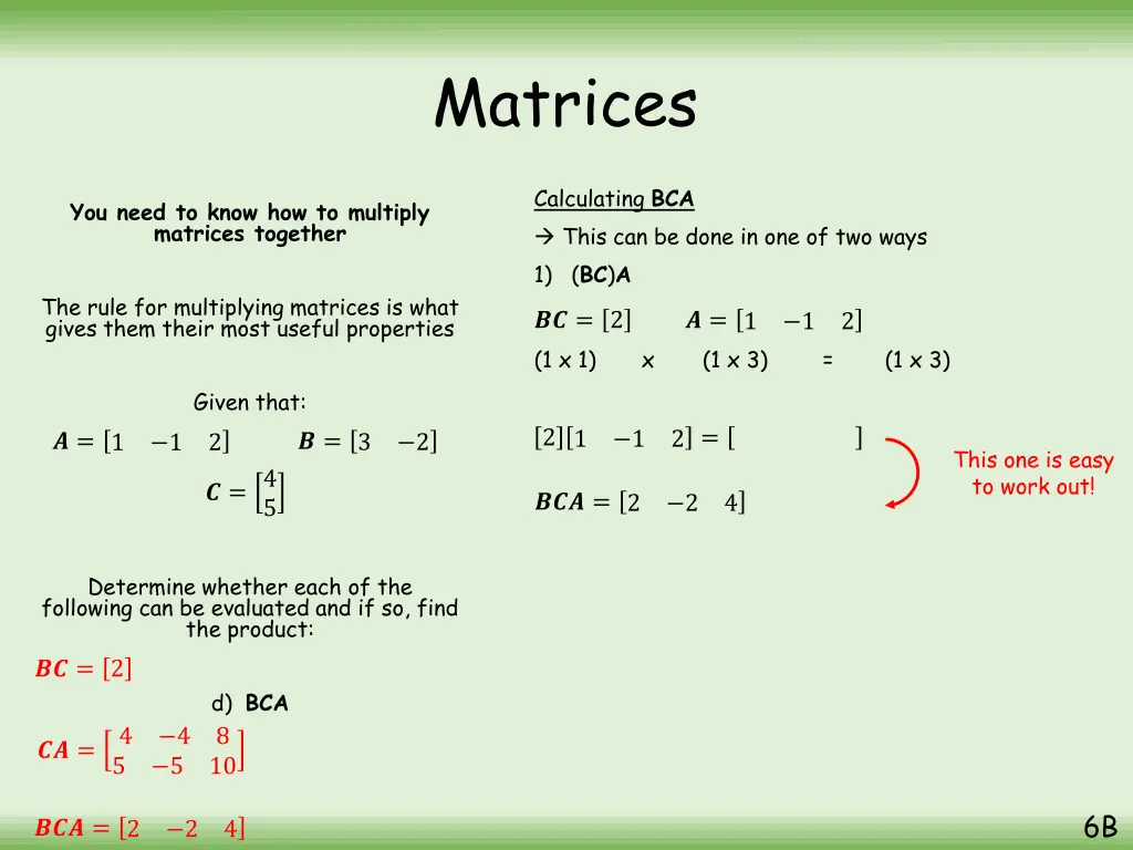 matrices 8