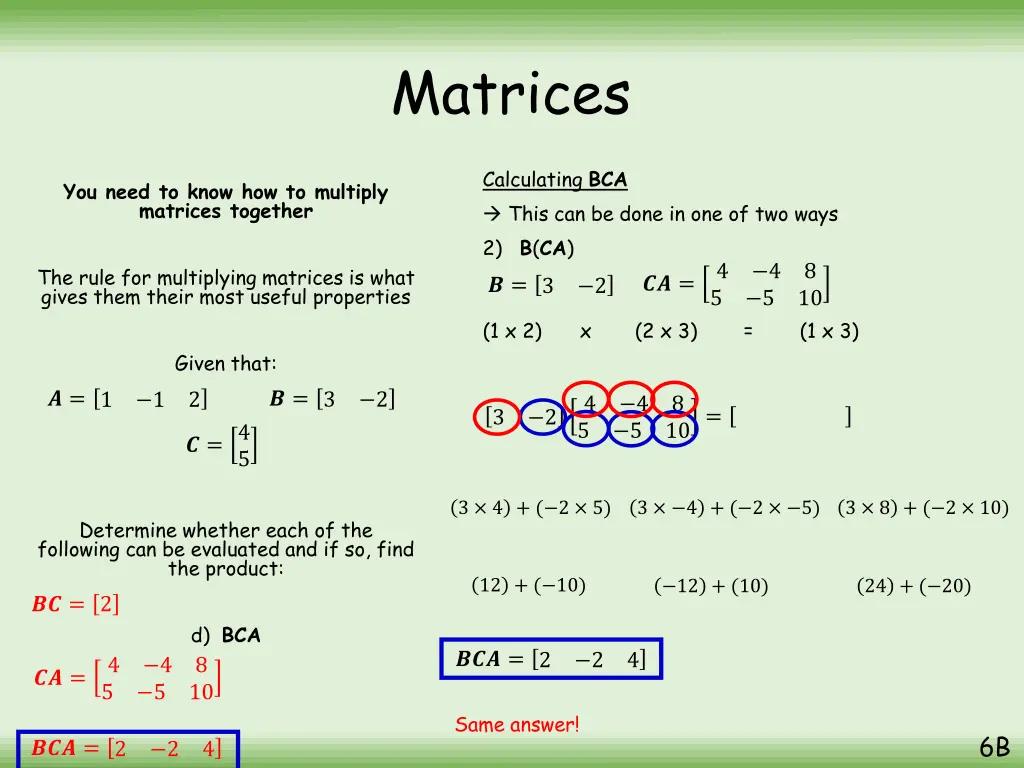 matrices 9