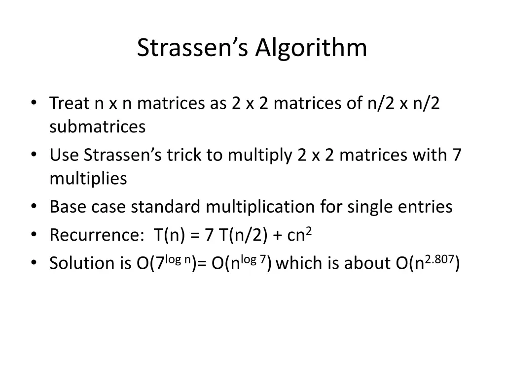 strassen s algorithm 1
