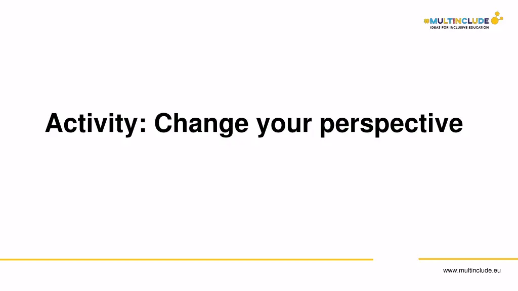 activity change your perspective