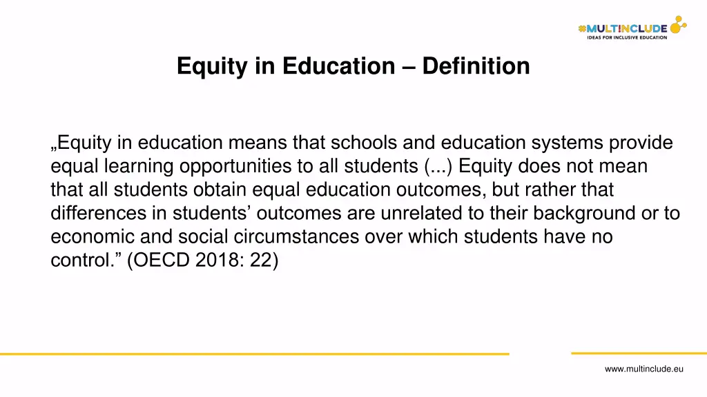 equity in education definition