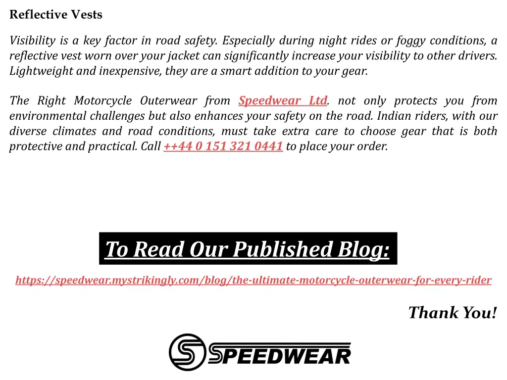 reflective vests