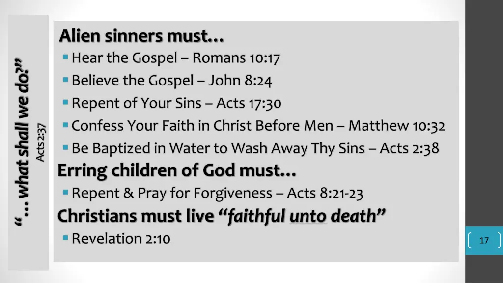 alien sinners must hear the gospel romans