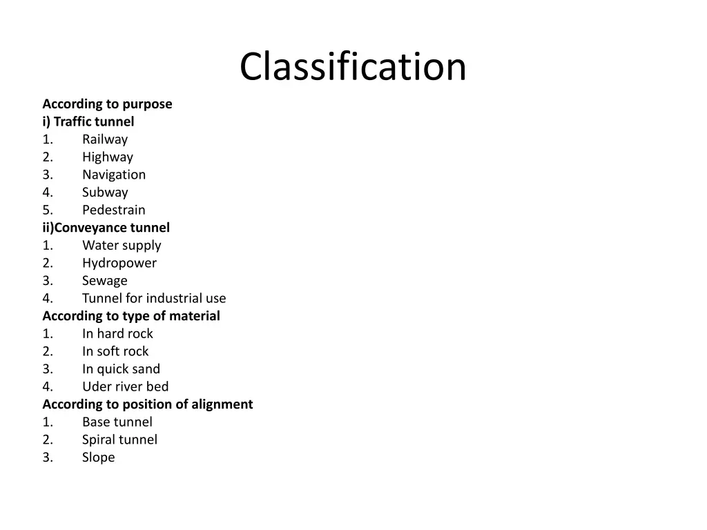 classification