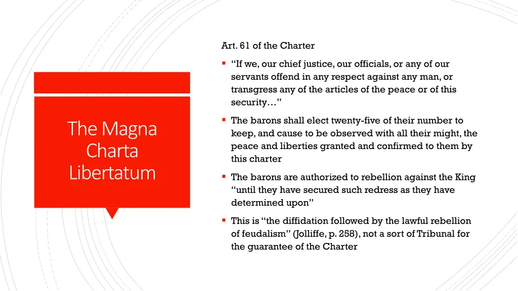 art 61 of the charter