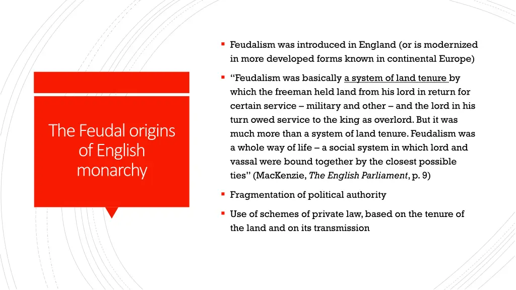 feudalism was introduced in england