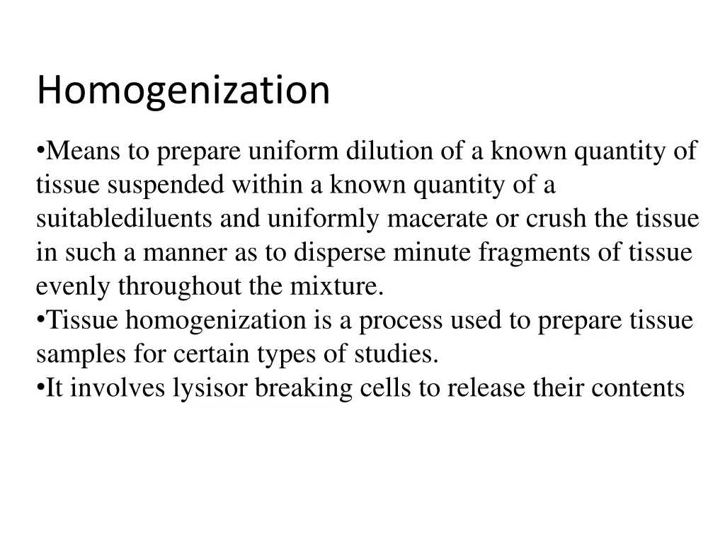homogenization