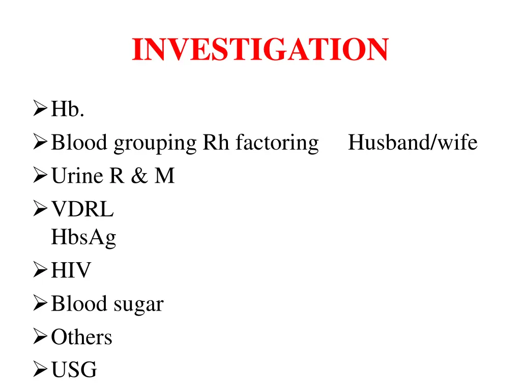 investigation